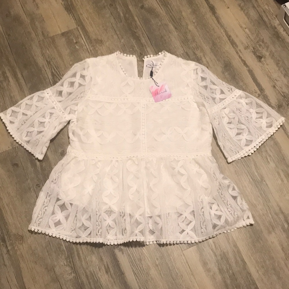 Chicwiah Summer Lovin' Embroidered Dolly Top